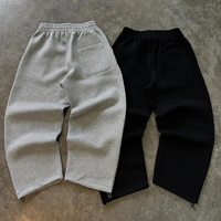 Fabricants de survêtements personnalisés – Ensemble sweat-shirt et pantalon de jogging unisexe en coton uni, coupe oversize, en molleton, pour hommes