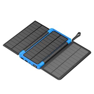Banco de Energía Móvil Inteligente con Carga Solar, Gran Capacidad, para Campismo al Aire Libre, Emergencias, Carga Rápida Inalámbrica - Product Image 3
