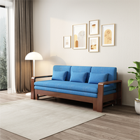 HANYEE – lit simple pliable en bois massif, multifonctionnel, double usage, rétractable, avec rangement, petit canapé de maison