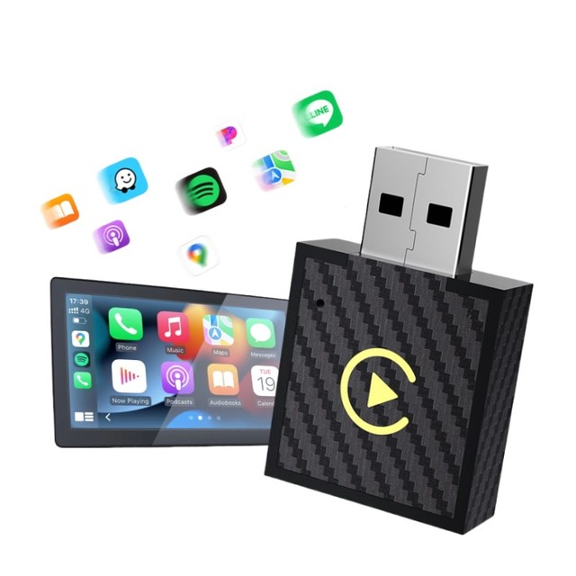 Wireless AI Box Carplay Adapter Mini USB Carplay Android Auto Dongle