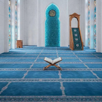 Tapis de prière islamique mural, tapis de prière musulman sur mesure, tapis ignifuge pour salle de prière de mosquée
