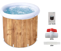 Baignoire à glace XL OEM 99 Gal pour la récupération des athlètes, les jardins, les salles de sport, la thérapie par l'eau froide, l'entraînement, seau à glace portable à 6 couches