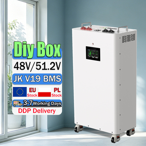 กล่องแบตเตอรี่ DIY แนวตั้ง EU Stock DDP Advanced 48V 16S รุ่น JK V19 BMS พร้อมล้อเลื่อน สำหรับเก็บพลังงานแสงอาทิตย์ภายในบ้าน - Product Image 1