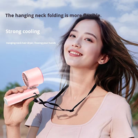 Ventilateur de poche USB portable numérique rechargeable 2026 pour l'été, mini-ventilateur de refroidissement à glace, réglable sur 5 vitesses