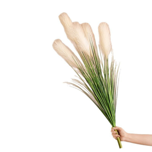 Bouquet de fleurs artificielles de qualité supérieure, style nordique, en roseaux et herbes de chien, pour bureau, hôtel, restaurant, intérieur - Product Image 4