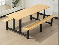 Ensemble de salle à manger moderne et minimaliste tout-en-un pour quatre/six/huit personnes, table et chaises en acier inoxydable, démontable/montable