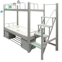 Cama Litera Metálica Moderna y Resistente con Cajones de Almacenamiento para Dormitorio Escolar - Construcción Estable, Tamaños Personalizables
