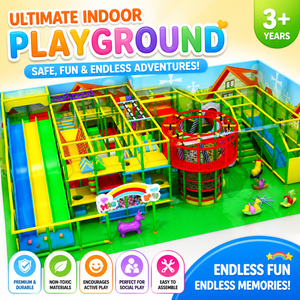 Solution tout-en-un : Ensemble complet de château gonflable intérieur pour l'ouverture d'un nouveau magasin de jeux pour enfants - Product Image 1