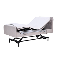 Lit médical électrique allemand 5 fonctions réglable en hauteur pour soins à domicile, lit de soins infirmiers moderne en bois pour personnes âgées, conception personnalisée OEM CE
