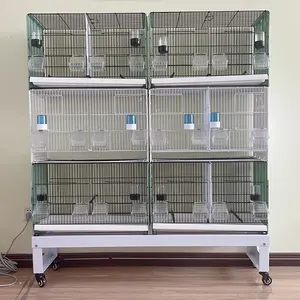 Cage d'élevage de perroquets et canars, toutes tailles, faite à la main, Cage d'élevage d'oiseaux empilables et propres pour animaux volants, Cage PP en acier doux, vente en gros