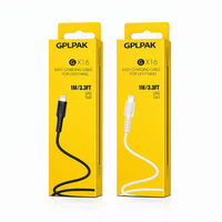 Boîte d'emballage pliable pour câble de charge avec accroche, accessoires de téléphone personnalisés, chargeur, cadeaux, produits électroniques grand public