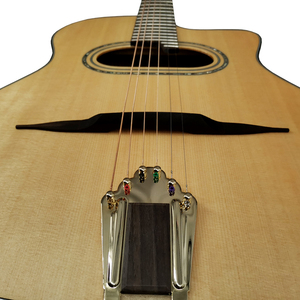 <span class=keywords><strong>Guitarra</strong></span> Acústica Gypsy Jazz de Acero con <span class=keywords><strong>Cuerdas</strong></span> de Acero y Abertura en D, Marca Aiersi, Gran Oferta, Sin Frets, Fabricada con Abeto Sólido, <span class=keywords><strong>para</strong></span> Amantes de la Música - Product Image 2