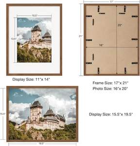 Cadres photo en bois MDF sur mesure, prix d'usine en gros, 12 couleurs, tailles 4x6, 5x7, 6x8, 8x10, 11x14, 16x20 pouces, A3, A4, A5 - Product Image 3