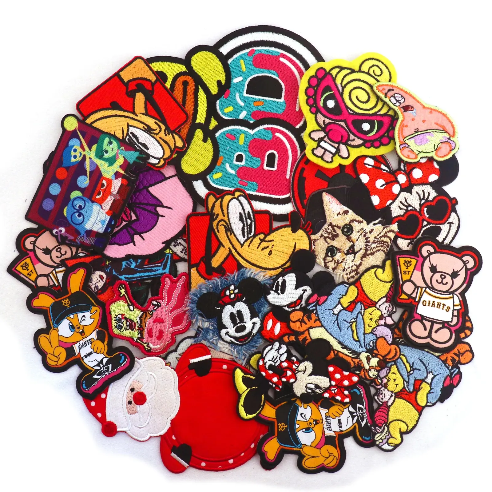 Factory Direct Heat Transfer Print Iron On Patch Flat Embroidery Patch