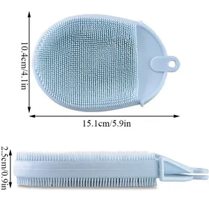 Adult Gloves TPE Soft Exfoliating Massage Bath Brush Modern Style <b>Body</b> Cleaning Brush Remover <b>Scrub</b> - Product Image 6