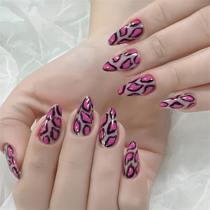 <b>Black</b> Simple <b>French</b> Wild Punk Detachable Hand 30 PCS <b>Press</b> on <b>Nails</b> Abs <b>Press</b> on <b>Nails</b> False <b>Nail</b> - Product Image 5