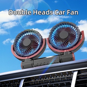 F7201 Double <b>Heads</b> Car <b>Fan</b> Cooler 6 Inches 360 Rotation Brushless Motors 2024 Other <b>Fans</b> Car <b>Fans</b> for Cars - Product Image 3