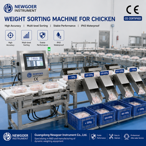 เครื่องคัดแยกน้ำหนักและจัดระดับไก่แบบอัตโนมัติ NG-709-6 สายพานลำเลียงอุตสาหกรรม เครื่องชั่งน้ำหนักแบบหลายหัว พร้อมเครื่องจัดระดับ NG - Product Image 1