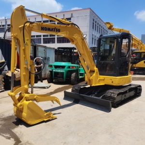 Miniexcavadora Hidráulica Komatsu PC55MR de 5 Toneladas, Excavadora Compacta de Alta Eficiencia y Ahorro de Combustible, Máquina de Construcción - Product Image 4