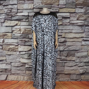 Robes imprimées africaines bon marché Robes à encolure en dentelle pour femmes africaines Manches chauve-souris <span class=keywords><strong>Boubou</strong></span> - Product Image 4