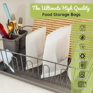 Wholesale Bpa Free Leakproof Food Grade Fresh Breast Milk Bag Preservation Packaging Silicone Food Storage Bags