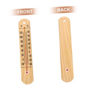 Tùy Chỉnh Kích Thước Nhỏ Số Lớn Nhiệt Kế Trong Nhà Bằng Gỗ Hộ Gia Đình Nhiệt Kế Treo Tường Bằng Gỗ Gắn Nhiệt Kế - Product Image 5