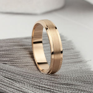 MaiYi 男女ペア結婚指輪セット 14K ソリッドゴールド結婚指輪 カップルセット モアサナイトカップルリング - Product Image 3