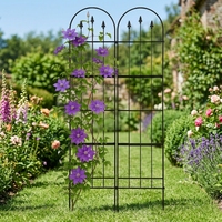Lot de 2 treillis de jardin métalliques à forme personnalisée, compatibles avec la récupération de l'eau de pluie, pare-vent vertical, pour la protection des toits et des terrasses