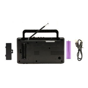 Factory Retro Disco Light Radio AM FM SW 4 Band Portable Desktop Radio Stereo Sound USB TF Play Plastic Rechargeable Battery - Product Image 6