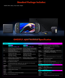 Console de jeu portable S Classic OneXPlayer <span class=keywords><strong>Apex</strong></span>, écran HD 8 pouces, consoles de jeu portables ONEXFLY <span class=keywords><strong>Apex</strong></span>, système Win11 intégré - Product Image 3