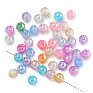 Cuentas de plástico AB pequeñas de colores pastel, cuentas sueltas para manualidades, cadena para teléfono, colgante, abalorios para bolsos. - Product Image 3