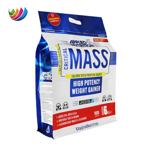 מותאם אישית מודפס התחתון שטוח מסה gainer קיצוני מי גבינה חלבון ויטמין לעמוד pouch תוספת אבקת אריזה שקיות - Product Image 1