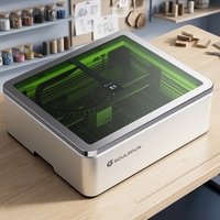 SCULPFUN E1 Dual 12W+3W 1064nm Máquina de Grabado Láser de Metal, Impresoras Láser para Grabar Plásticos, Metal y Piedra