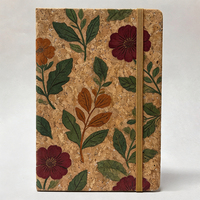 Carnet à spirale personnalisé avec couverture en liège PU et élastique, coffret cadeau 100 feuilles, journal écologique à couverture rigide pour promotion d'entreprise