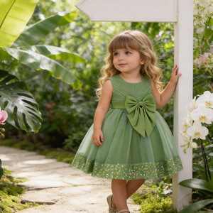 Nuevo Vestido de Tul con Lentejuelas y Encaje para Bebés y Niñas Pequeñas, Disfraz Elegante para Fiestas de Cumpleaños, Desfiles y Presentaciones - Product Image 1