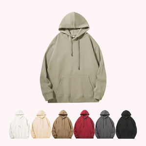 2024 New Arrival Multiple Colour Bulk Heavyweight Cotton <b>Mens</b> Embroidered Custom Logo <b>Hoodies</b> Crew Neck Sweatshirts Breathable - Product Image 5