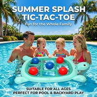 Herstellerproduzierte PVC Aufblasbare Schildkröten-Poolmatratze Eltern-Kind Interaktives Wasserspielzeug Schwimmende Wasserliege 60 Zoll X 73 Zoll (152cm)