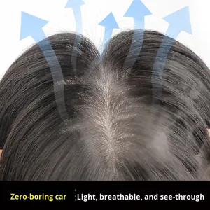 Phụ Nữ Của Chất Lượng Cao Dệt Tay Thực Remy Phần Mở Rộng Tóc Bán Buôn Tóc Giả Bìa Màu Xám Tóc Dệt Kim Con Người Phần Mở Rộng Tóc - Product Image 3