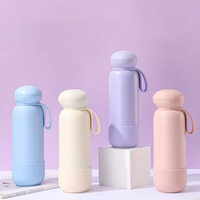 Maßgefertigte 18oz 24oz 32oz Großvolumige 304 Edelstahl Vakuumisolierte Niedliche Tragbare Wasserflasche mit Seil für den Außenbereich