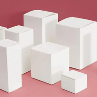 Emballage de produit personnalisé petite boîte de parfum en carton blanc en papier ordinaire cosmétique