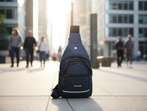 Borsa da petto multistrato con cerniera da uomo in nylon per uso quotidiano casual per tutte le stagioni MTH 120140 - Product Image 2