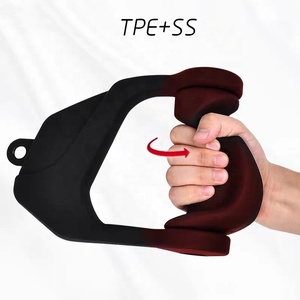Poignées de gymnastique ergonomiques poignées d'<span class=keywords><strong>exercice</strong></span> robustes pour machine à câble croisé <span class=keywords><strong>triceps</strong></span> <span class=keywords><strong>exercice</strong></span> LAT tirer vers le bas et bandes de résistance - Product Image 2