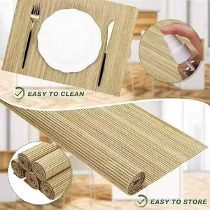 Kit de Decoración de Mesa de Bambú Personalizado, Tapete para Hacer <span class=keywords><strong>Sushi</strong></span>, Herramienta para Enrollar <span class=keywords><strong>Sushi</strong></span>, Tapetes de Madera al por Mayor - Product Image 5
