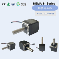 Moteur pas à pas Nema 11 à double arbre, 1,8°, 2 phases, 0,068 N.m (9,6 oz.in), 2,9 V, 1 A, filetage M5 de 8 mm, 28 mm, 100 g pour imprimante 3D, robot CNC