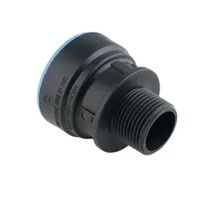 Male adapter Quick connection one step fast install paired with DN 20 to DN 32 HDPE PE and PVC pipes no more than one dollar