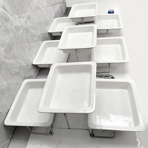 Suministros al por Mayor para Hoteles, Soporte de Exhibición de Alimentos de Cerámica de 3 Niveles, Exhibidores para Catering, Bandejas Elevadas para Buffet, Bandejas para Servir Fácilmente - Product Image 3