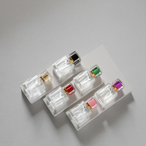 30ML Luxury Square Crystal Glass <b>Perfume</b> <b>Bottle</b> with Multi-Cover Fragrance <b>Sample</b> Cosmetics Spray Sprayer Empty <b>Bottle</b> - Product Image 2