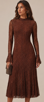 Robe Abaya Midi Femme Été 2026 à Manches Longues et Dentelle Style Européen et Américain, Meilleure Vente en Australie