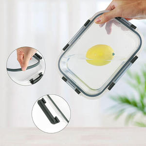 Storage Containers Airtight <strong>Stackable</strong> Microwave Dishwasher Freezer Safe Meal Prep Jars <strong>Lunch</strong> <strong>Box</strong> with Leak Proof Lids - Product Image 1