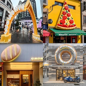 Escultura Decorativa Cuadrada de Fibra de Vidrio Reforzada con Plástico, Diseño Abstracto, para Puerta, Estilo Creativo, Popular en Internet - Product Image 4